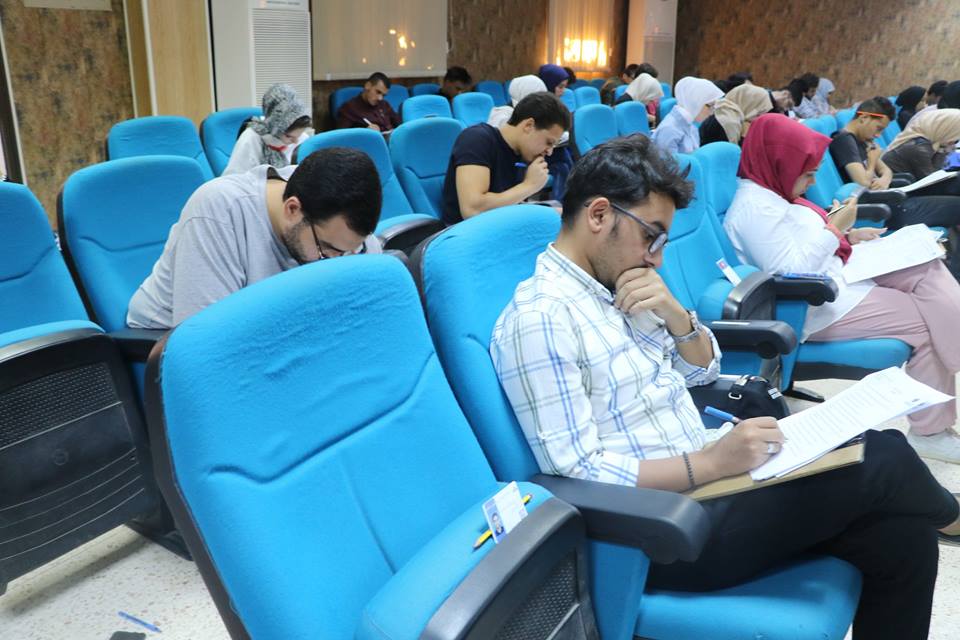 BMS faculty Second and third year students conduct their final exams